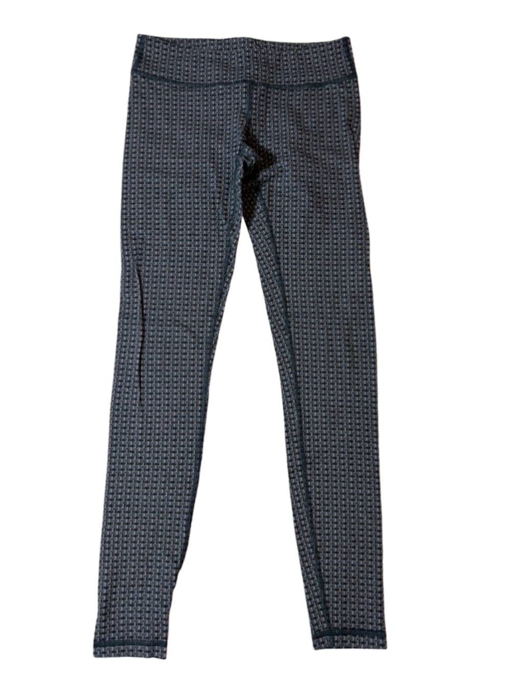 Lululemon Ivivva Girls Athletic Leggings Size 12 Gray Black Patterned
